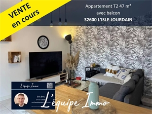 appartement à la vente -   32600  L'ISLE-JOURDAIN, surface 47 m2 vente appartement - APR714357